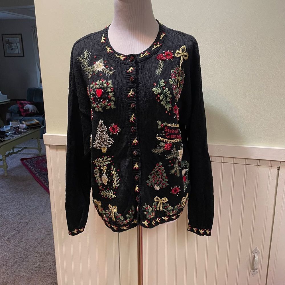 Medium vintage fun ugly Christmas sweater​